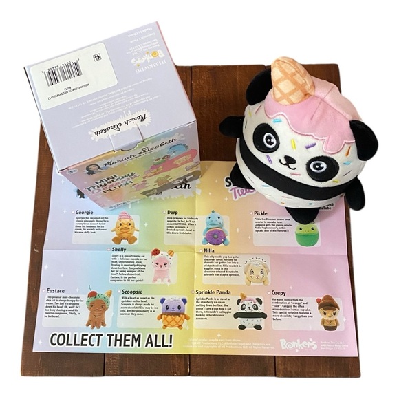 MORIAH ELIZABETH Series 2 Mini Mystery Dessert Plush 6” SPRINKLE PANDA New - Picture 6 of 7